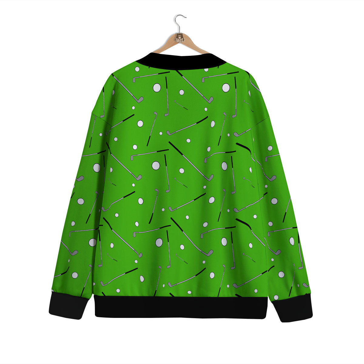 Cute Golf Print Pattern Cardigan-grizzshop