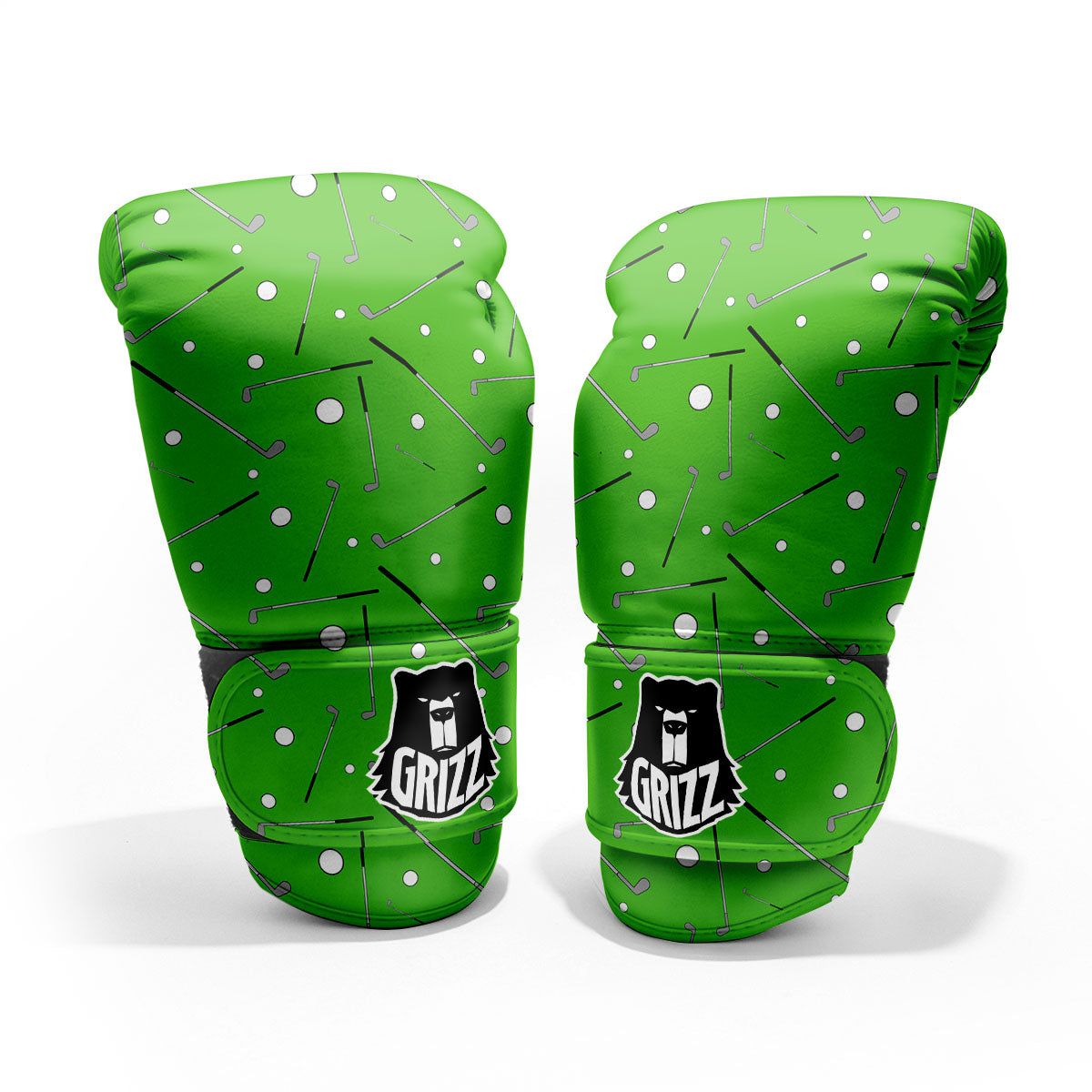 Cute Golf Print Pattern Sparring Gloves-grizzshop
