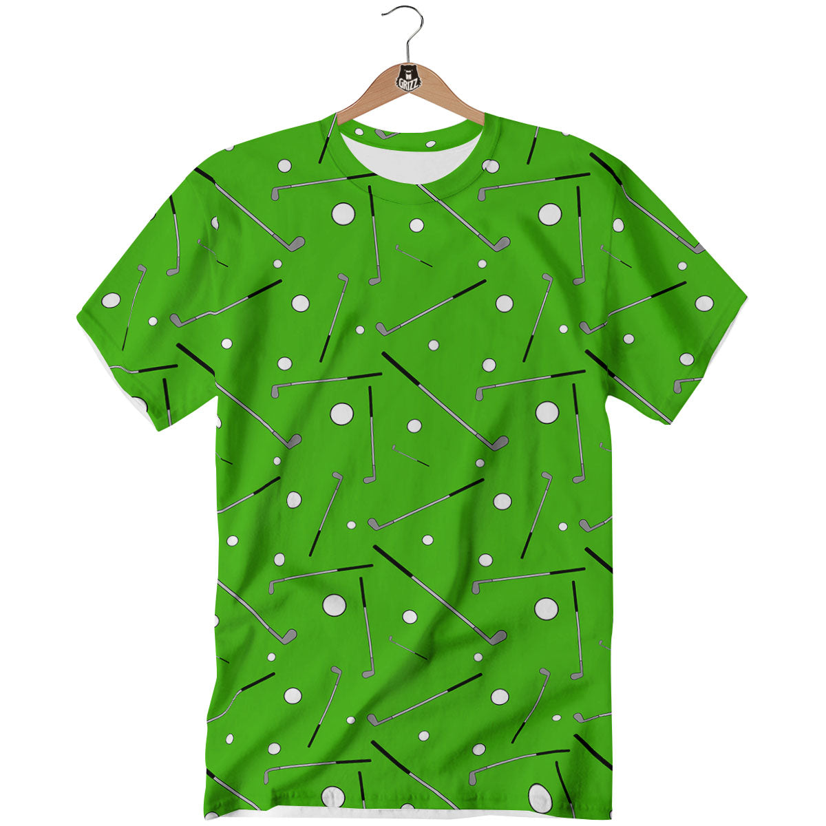 Cute Golf Print Pattern T-Shirt-grizzshop