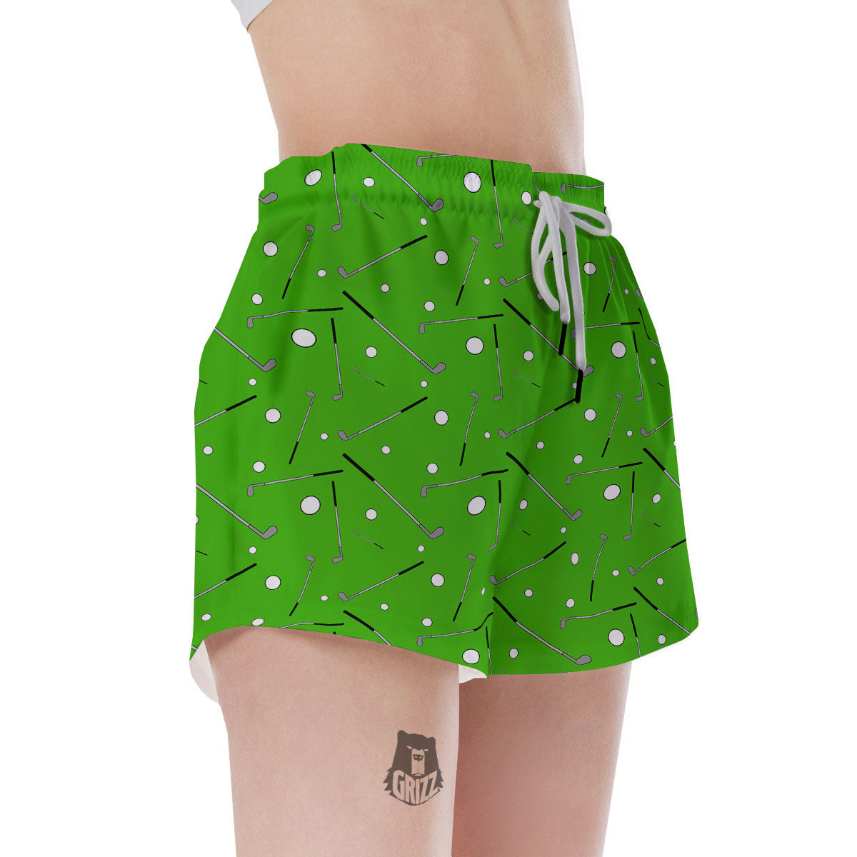 Cute Golf Print Pattern Women's Shorts-grizzshop