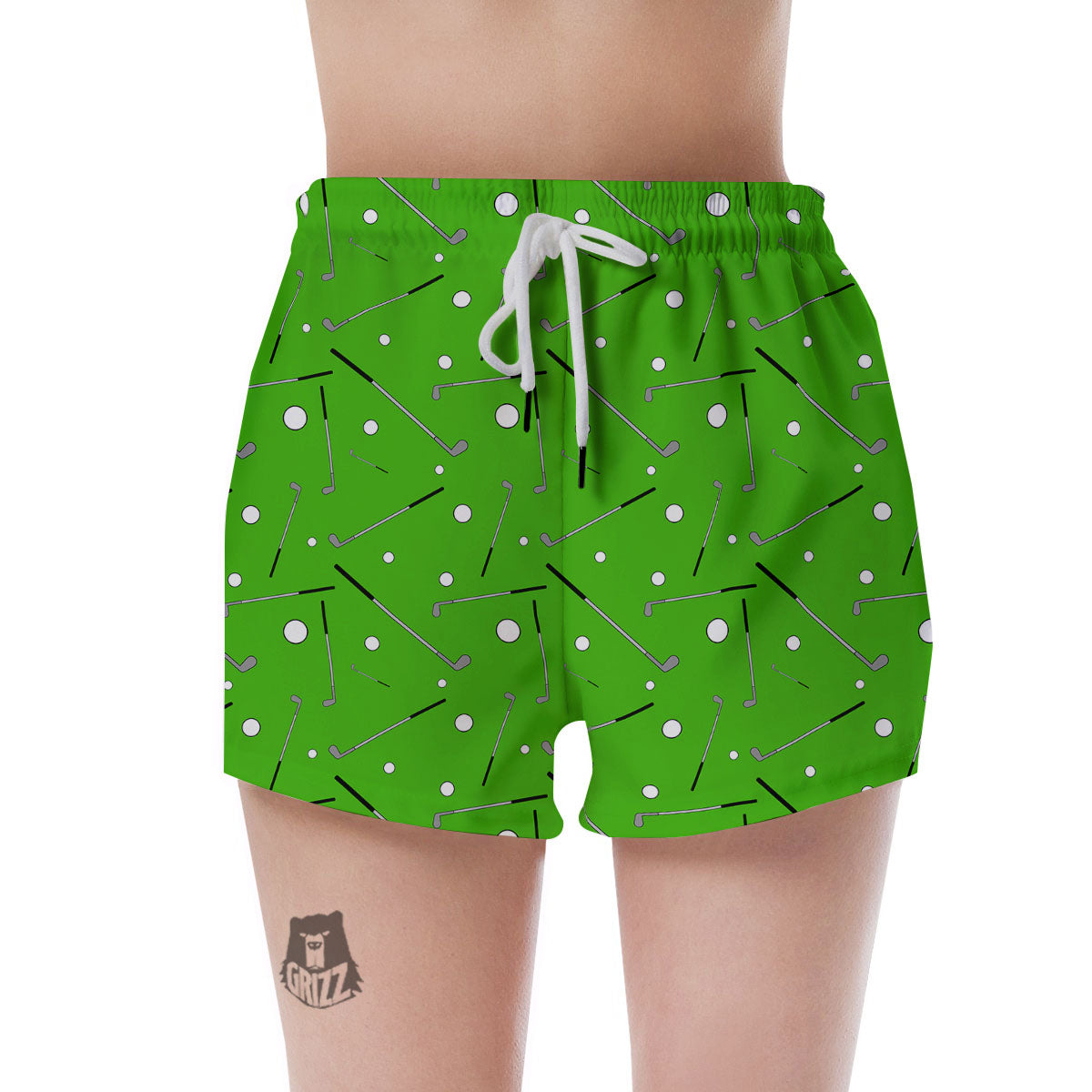 Cute Golf Print Pattern Women's Shorts-grizzshop