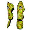 Cute Green Kiwi Print Pattern Muay Thai Shin Guards-grizzshop