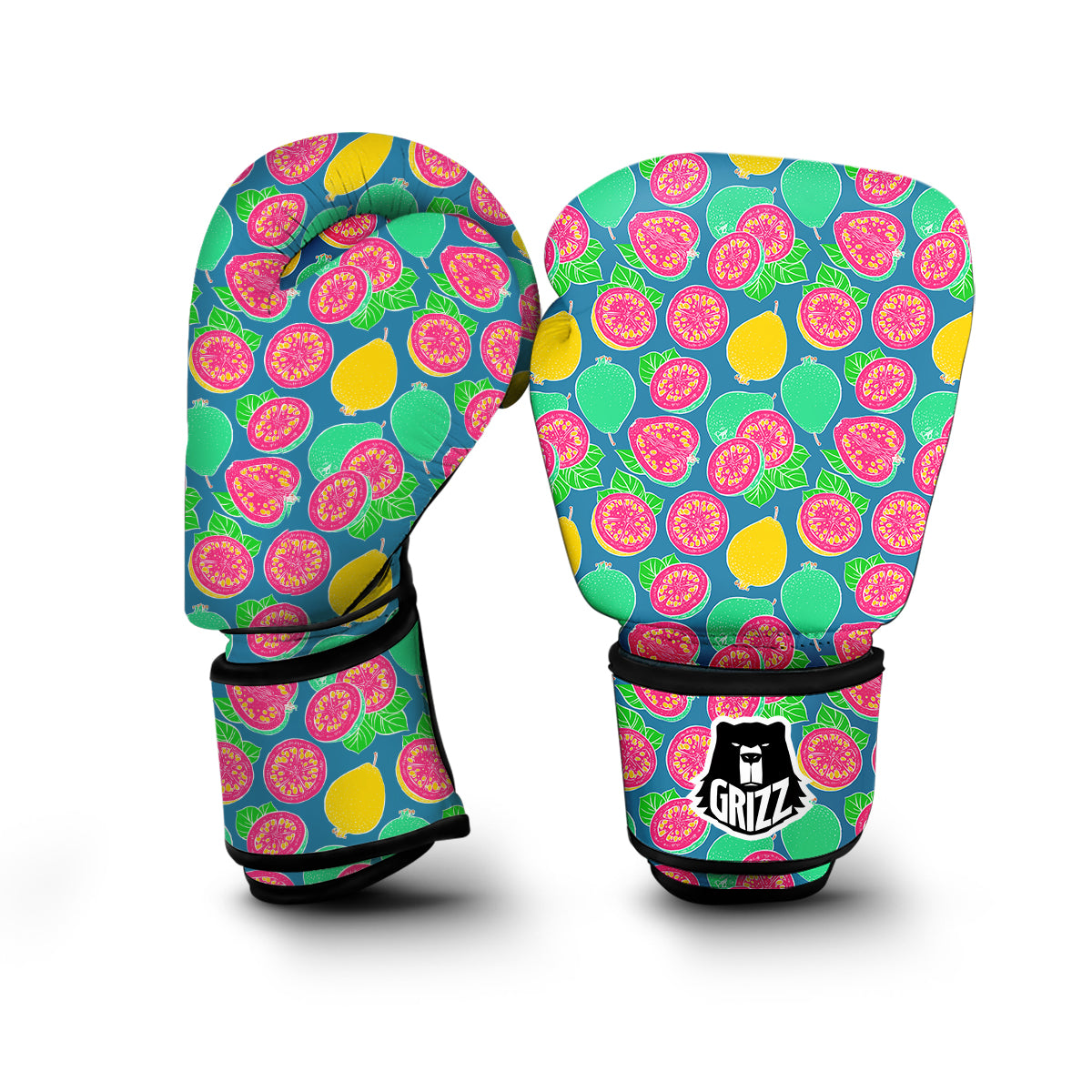 Cute Guava Print Pattern Boxing Gloves-grizzshop