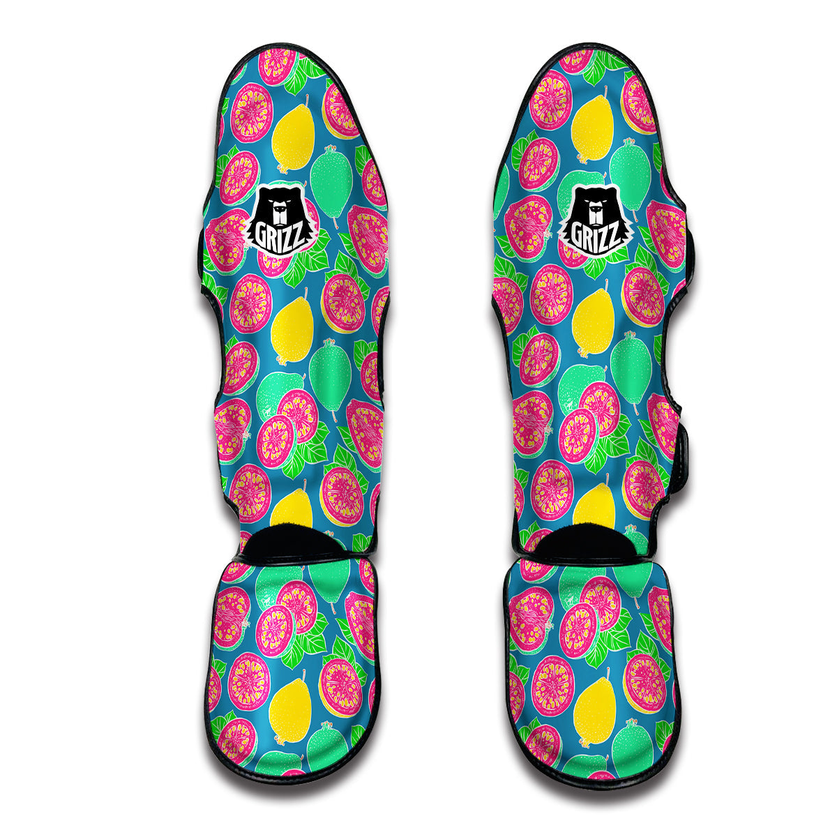 Cute Guava Print Pattern Muay Thai Shin Guards-grizzshop