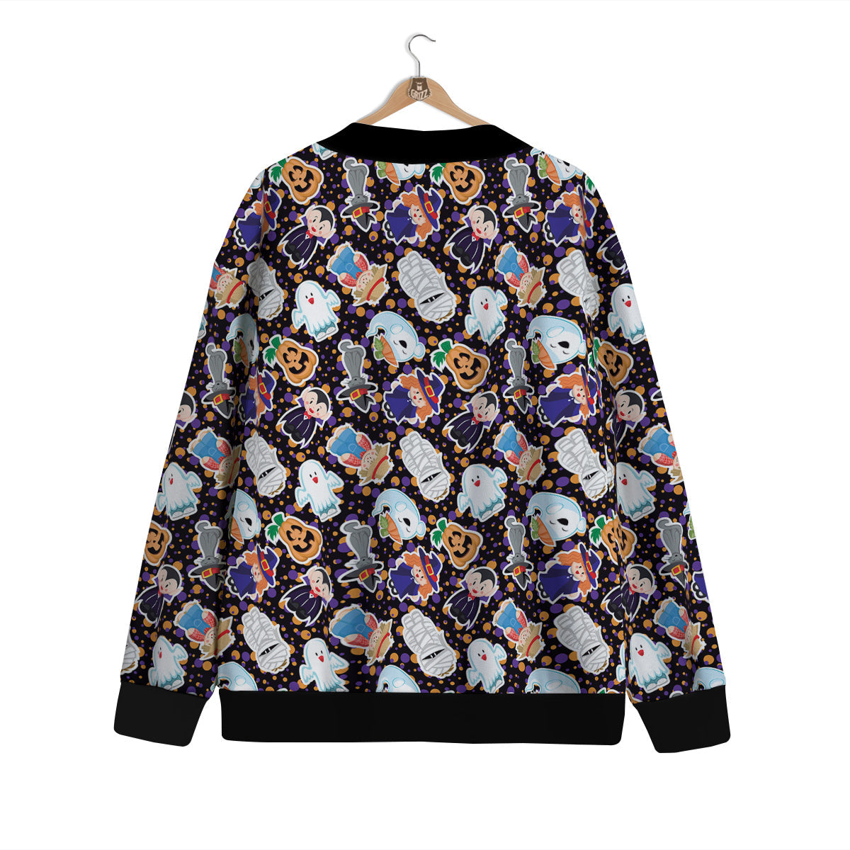 Cute Halloween Print Pattern Cardigan-grizzshop