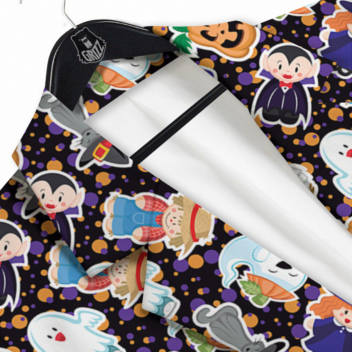 Cute Halloween Print Pattern Men's Sport Coat-grizzshop