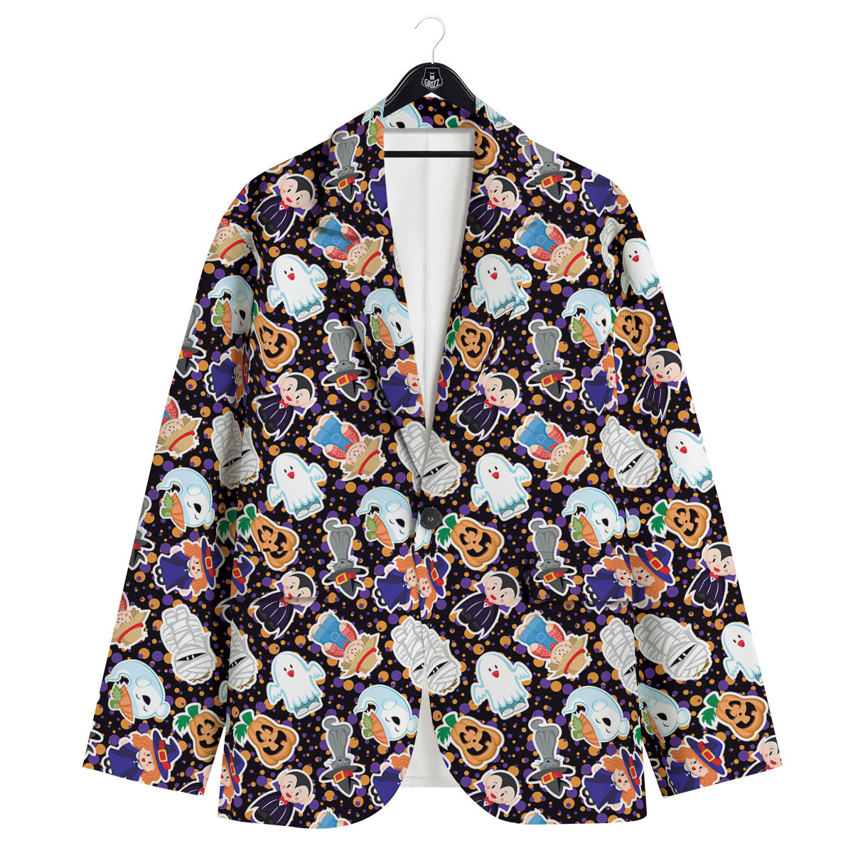 Cute Halloween Print Pattern Men's Sport Coat-grizzshop