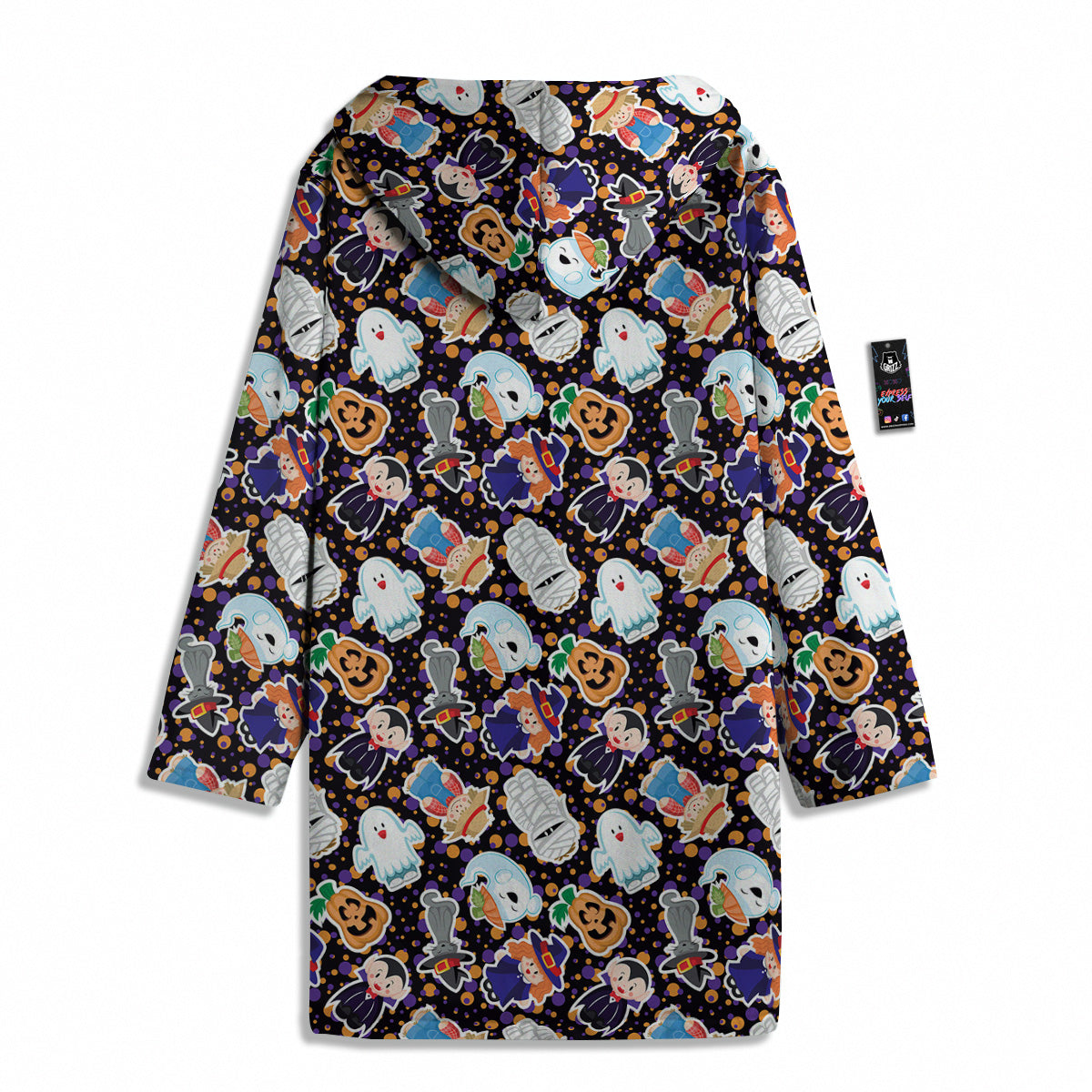 Cute Halloween Print Pattern Men's Windbreaker Jacket-grizzshop