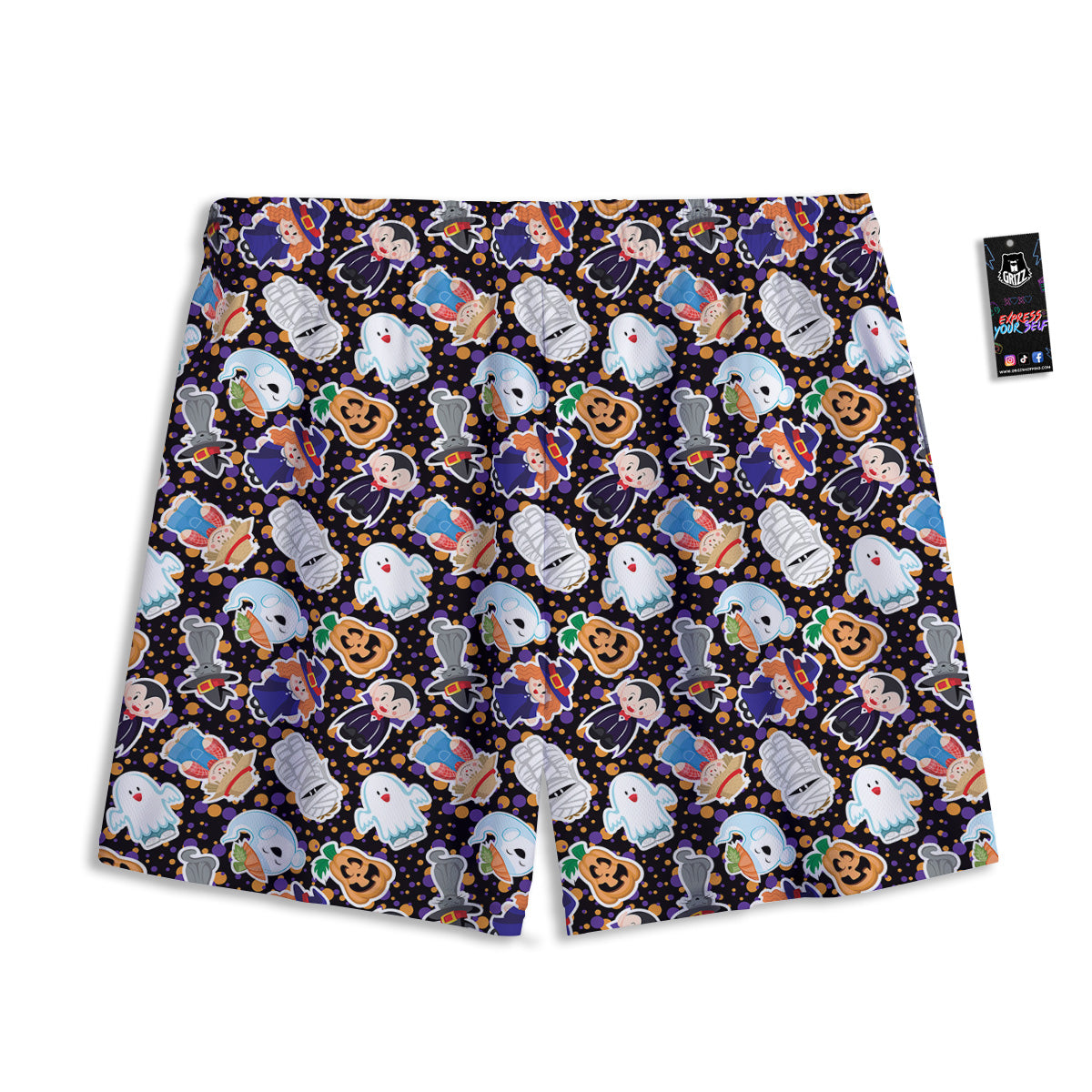Giraffe Exotic Tropical Print Pattern Mesh Shorts