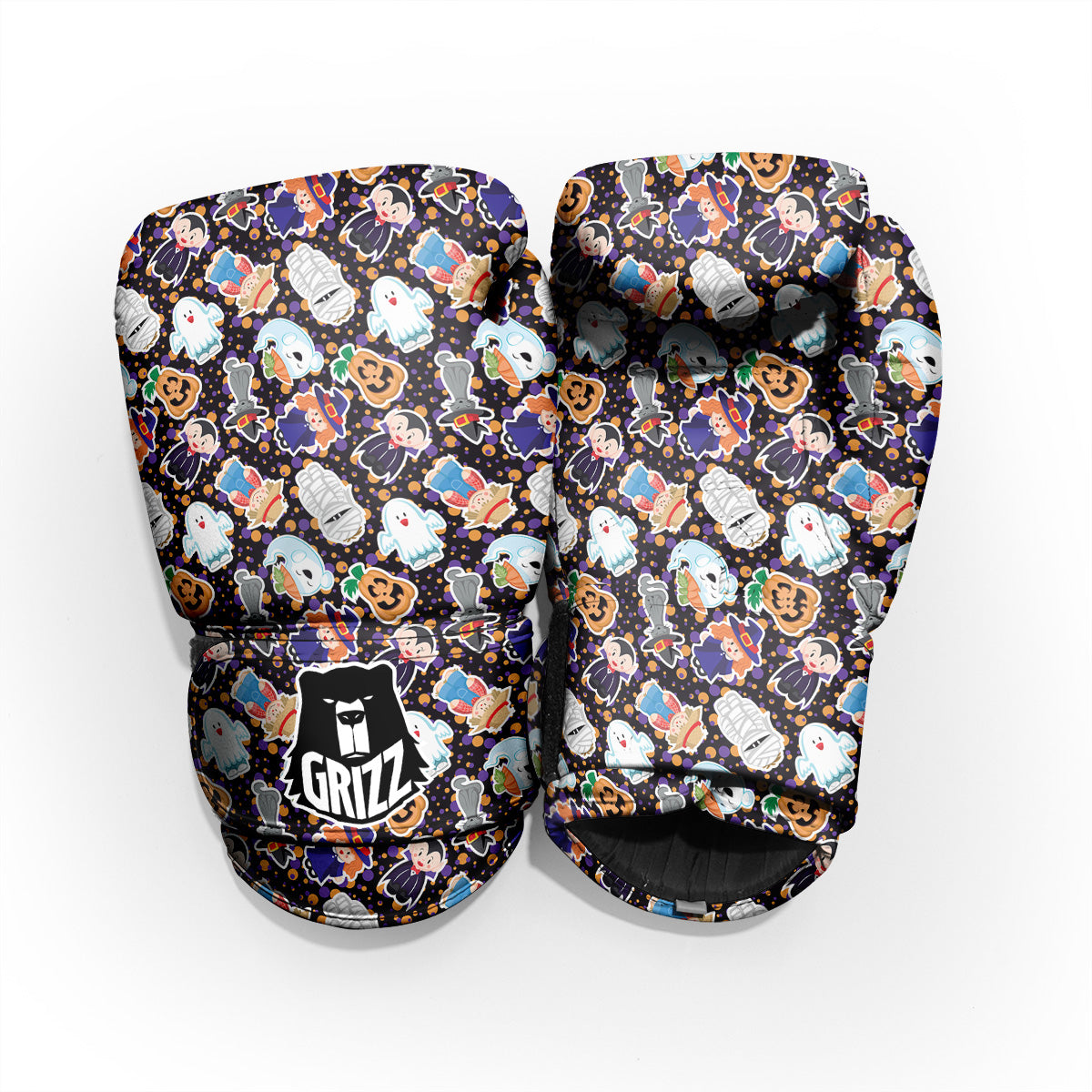 Cute Halloween Print Pattern Pro Boxing Glove