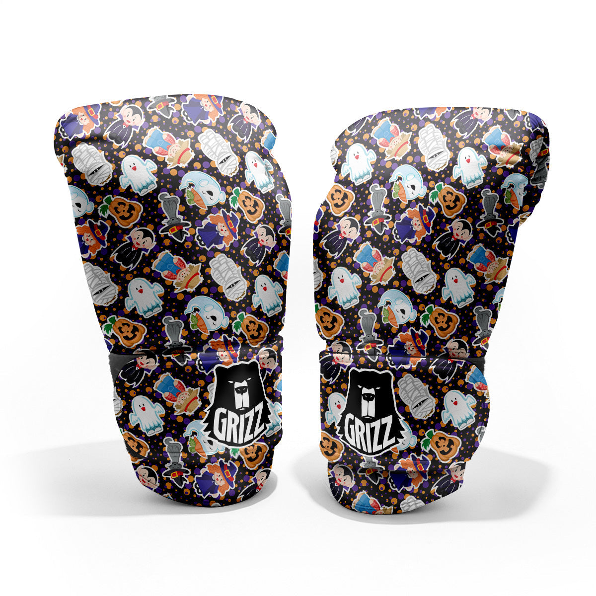 Cute Halloween Print Pattern Pro Boxing Glove