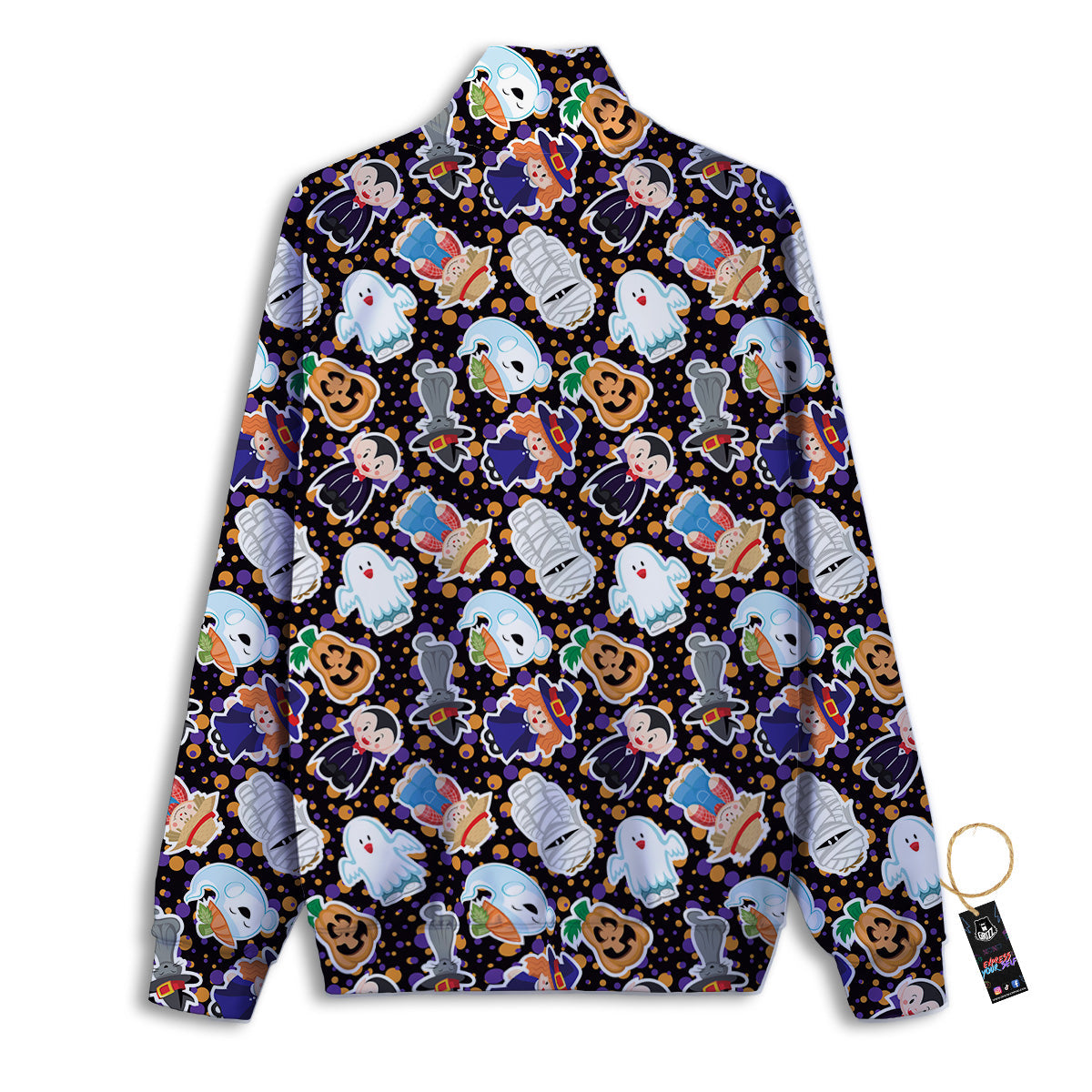 Cute Halloween Print Pattern Track Jacket-grizzshop