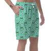 Cute Hippo Pattern Print Men's Shorts-grizzshop