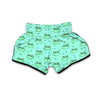 Cute Hippo Pattern Print Muay Thai Boxing Shorts-grizzshop