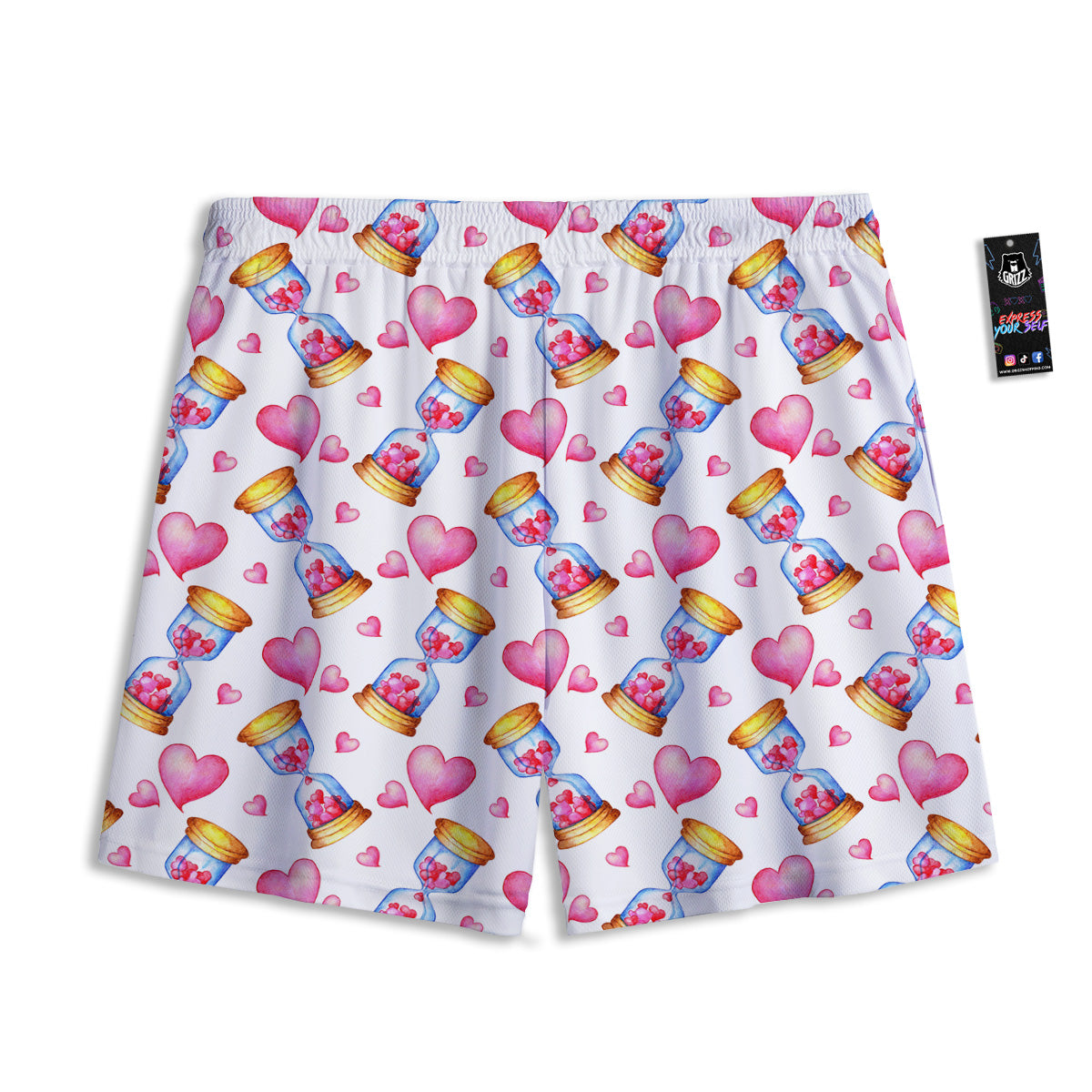 Giraffe Funny Print Mesh Shorts