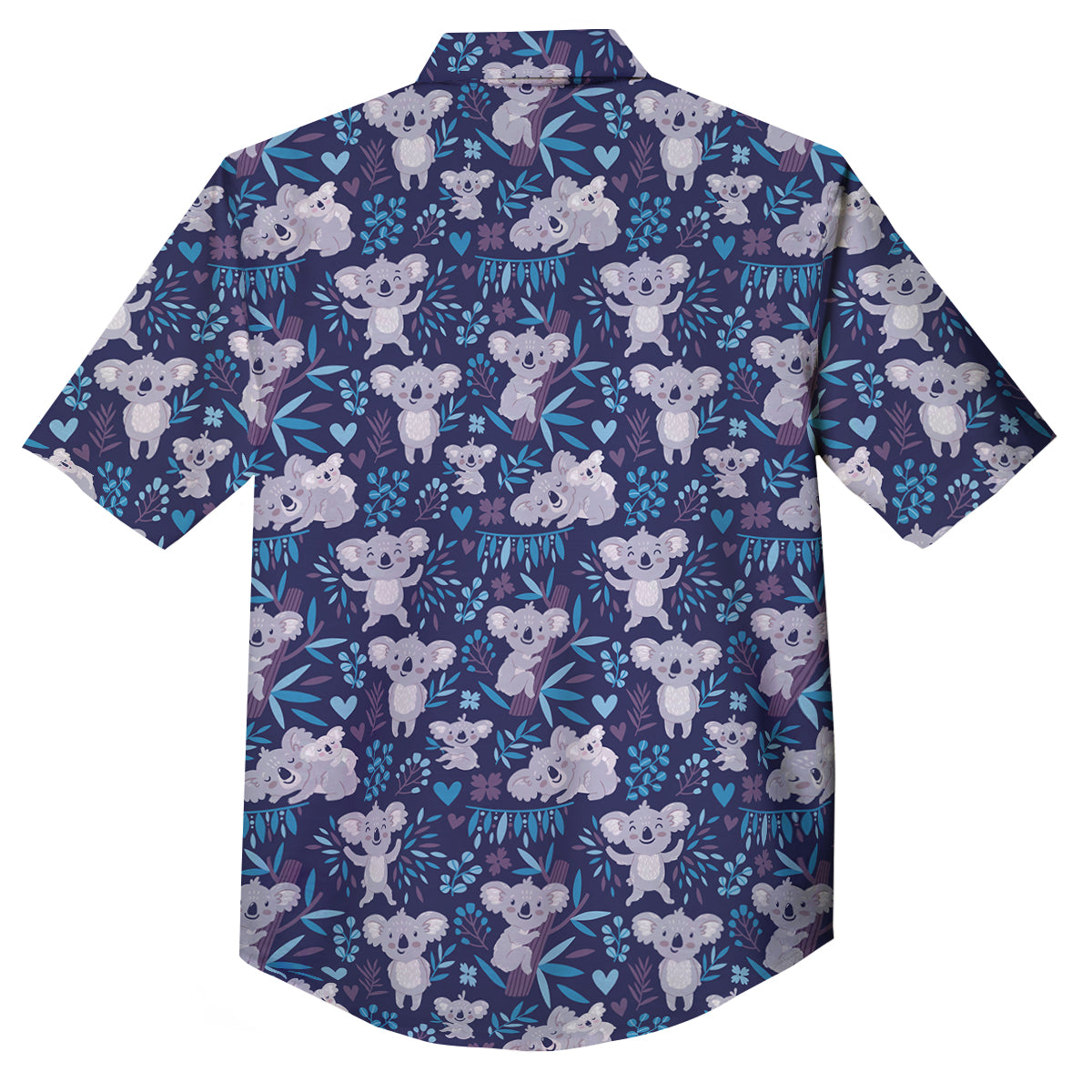 Cute Koala Print Pattern Button Up Shirt-grizzshop
