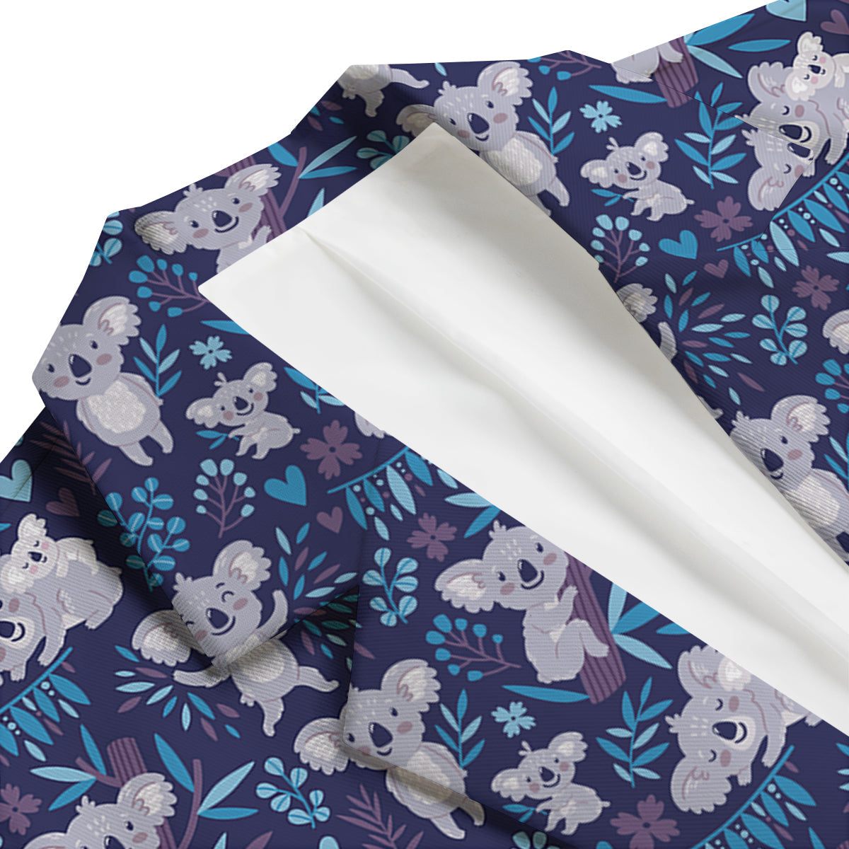 Cute Koala Print Pattern Men's Blazer-grizzshop
