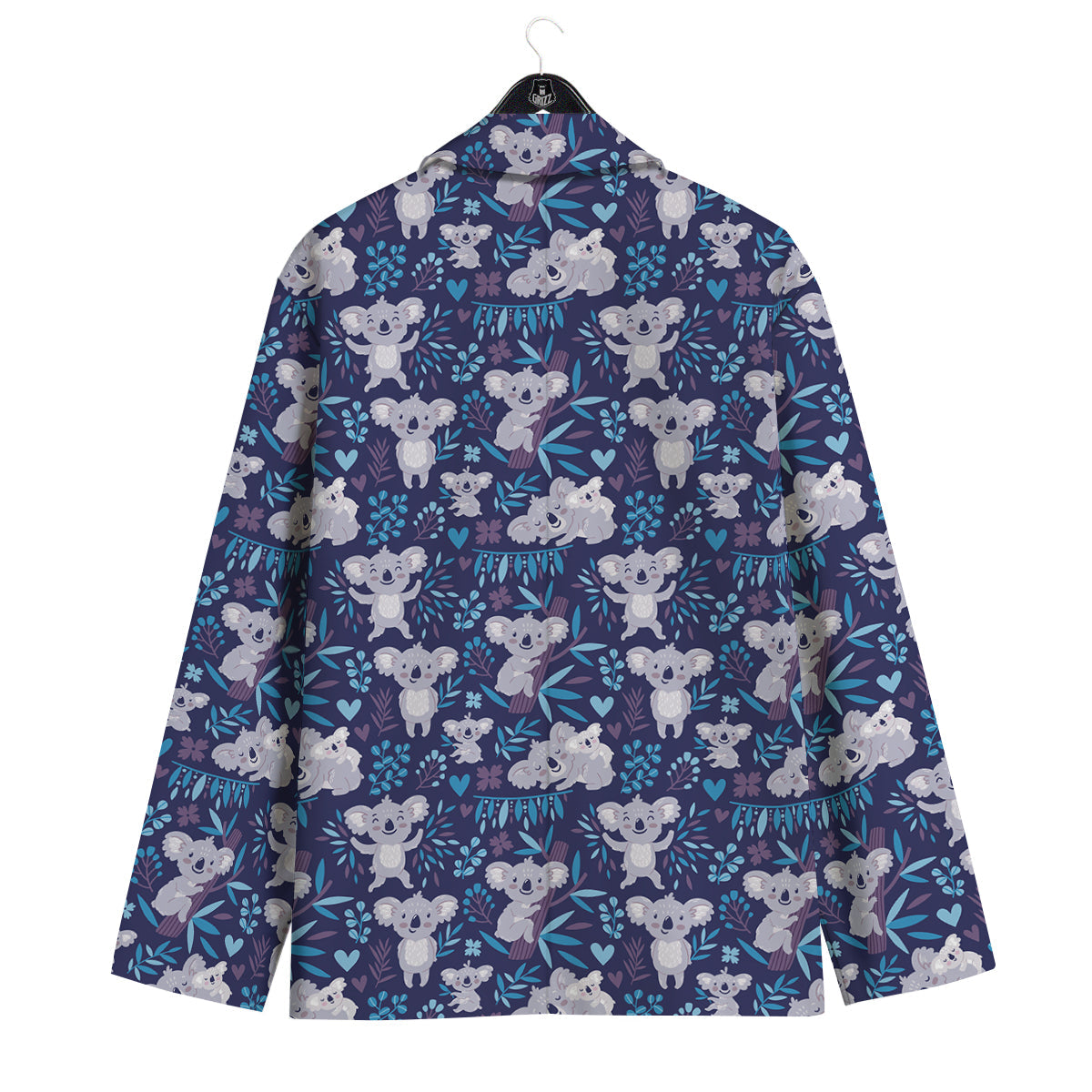 Cute Koala Print Pattern Men's Sport Coat-grizzshop
