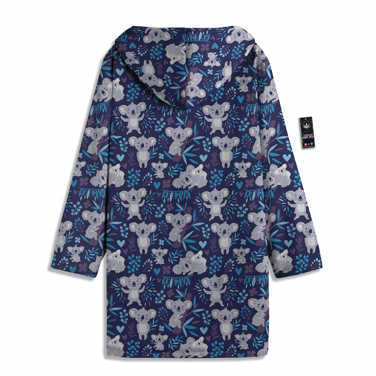 Cute Koala Print Pattern Men's Windbreaker Jacket-grizzshop