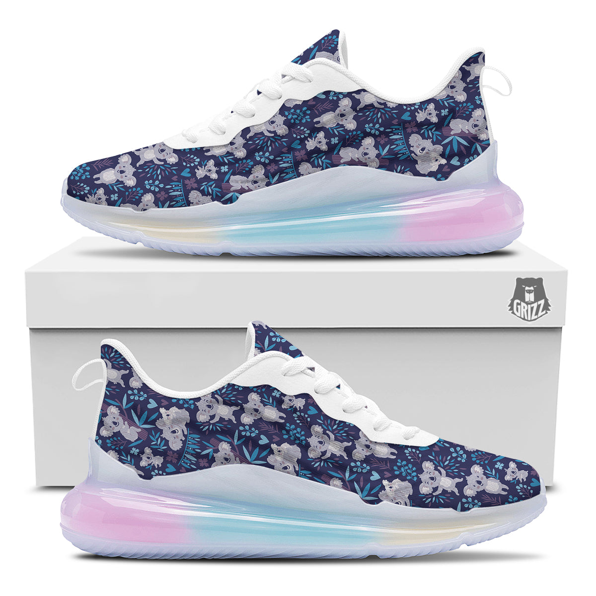 Cute Koala Print Pattern Running Sneakers-grizzshop