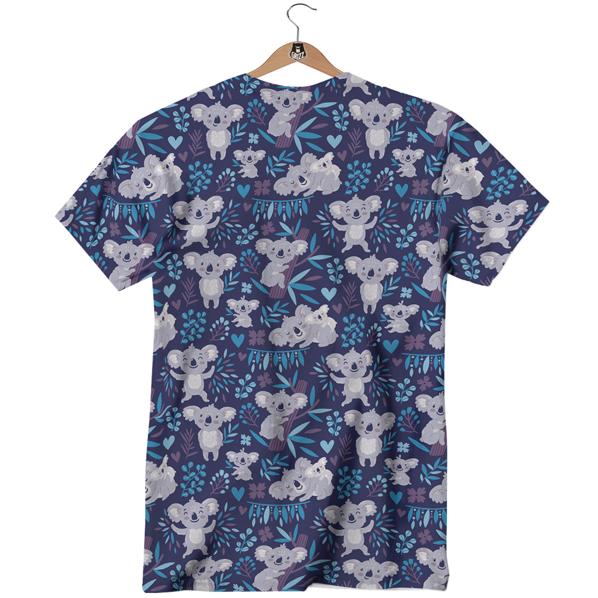 Cute Koala Print Pattern T-Shirt-grizzshop