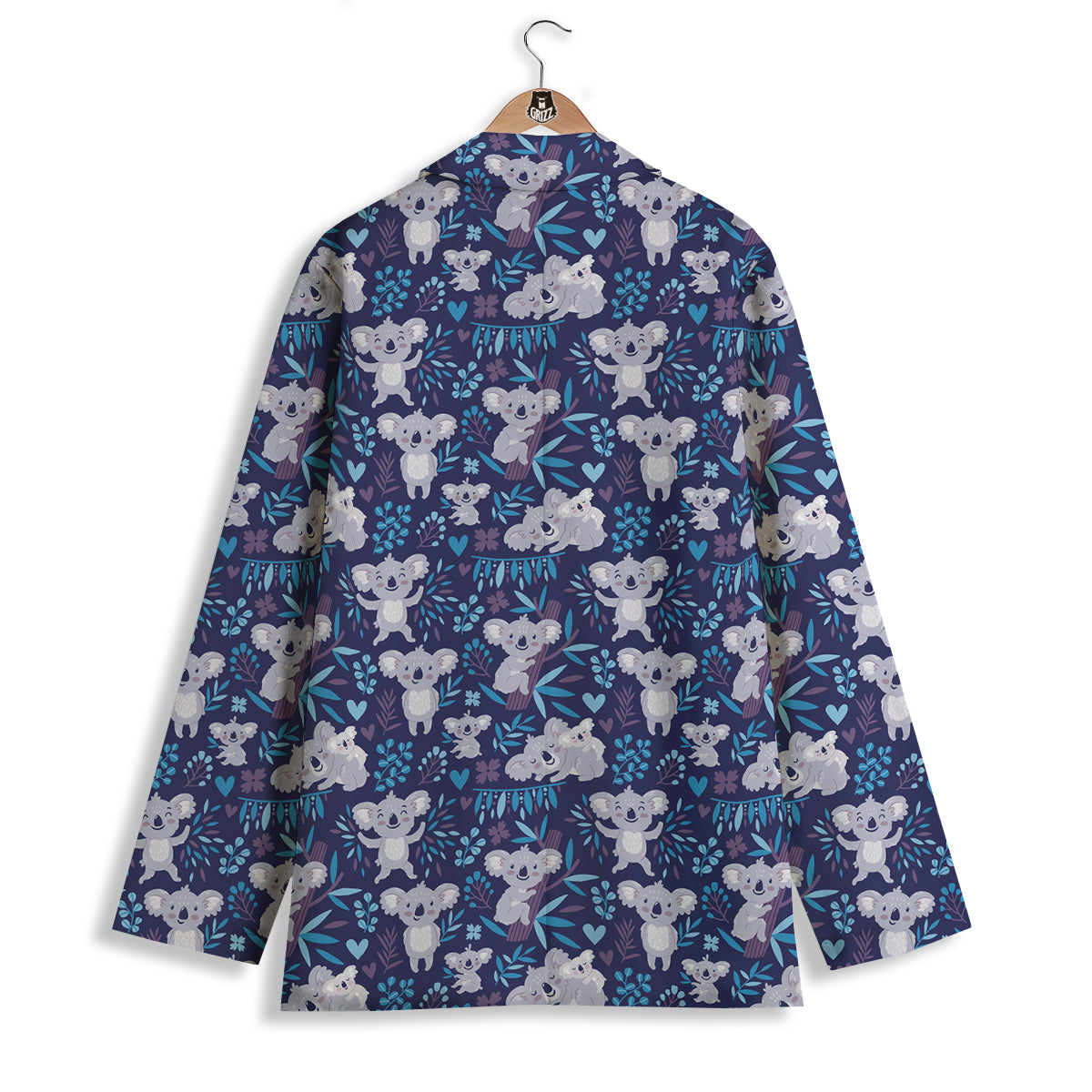 Cute Koala Print Pattern Women's Blazer-grizzshop