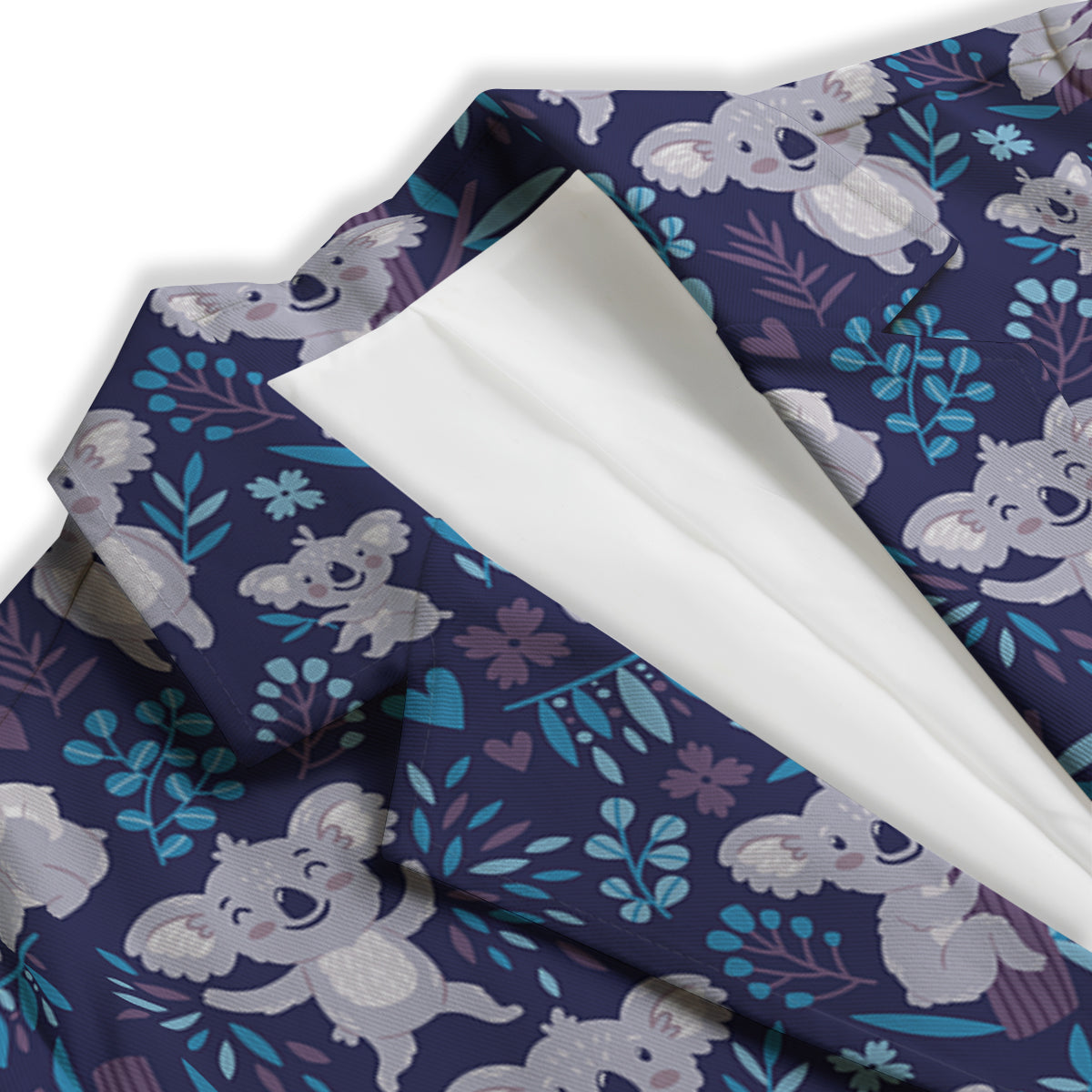 Cute Koala Print Pattern Women's Blazer-grizzshop