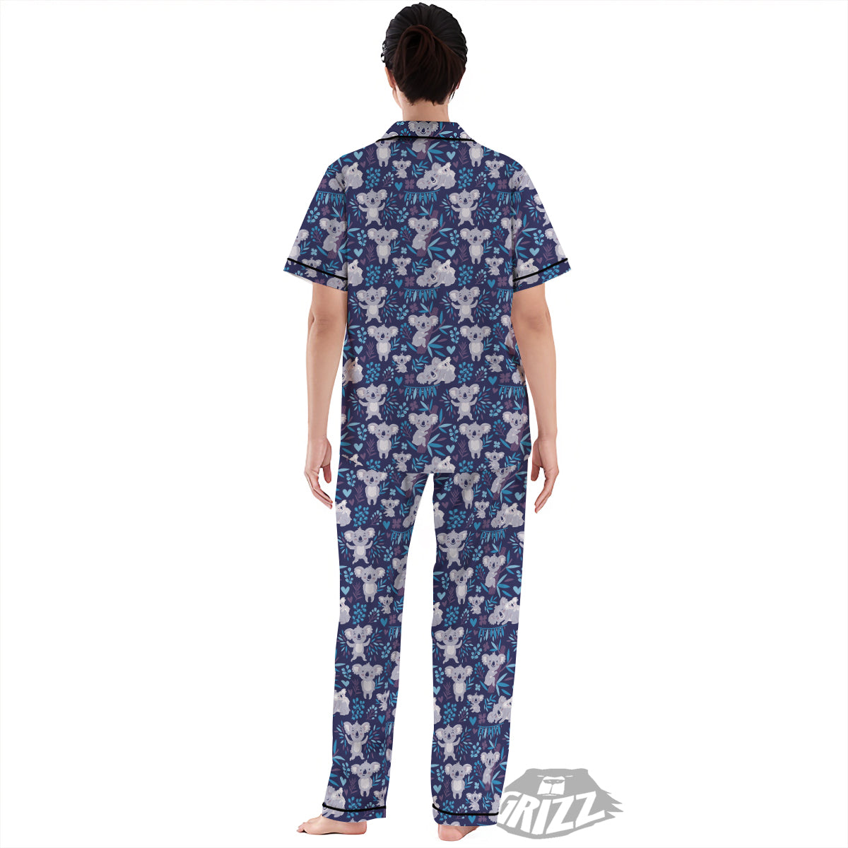 Cute Koala Print Pattern Women's Pajamas Set-grizzshop