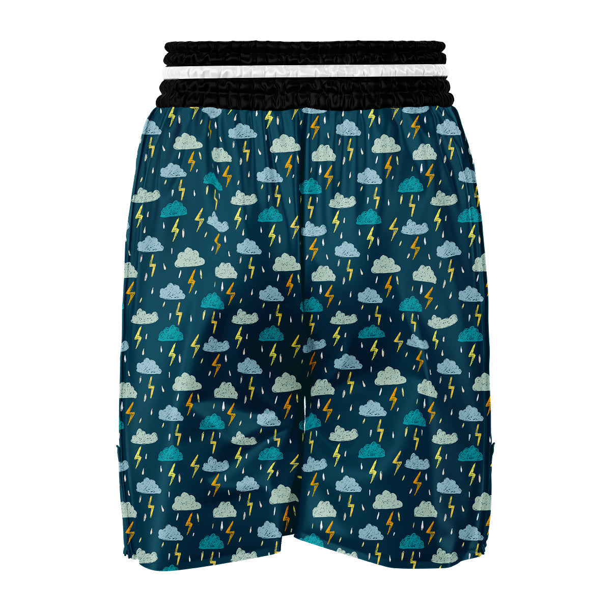 Cute Lightning Storm Print Pattern Boxing Shorts-grizzshop