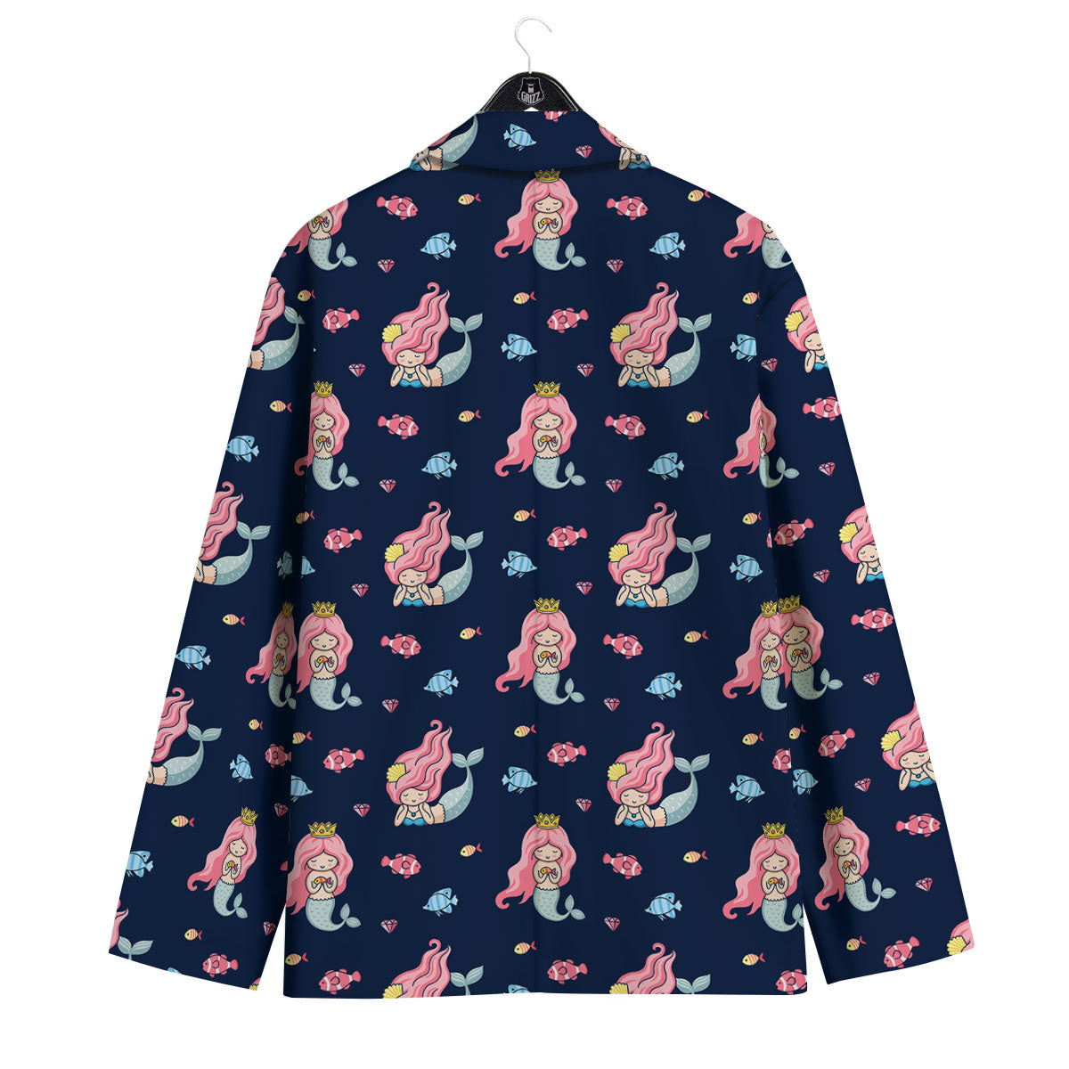 Cute Little Mermaid Print Pattern Men's Sport Coat-grizzshop
