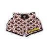 Cute Mangosteen Print Pattern Muay Thai Boxing Shorts-grizzshop