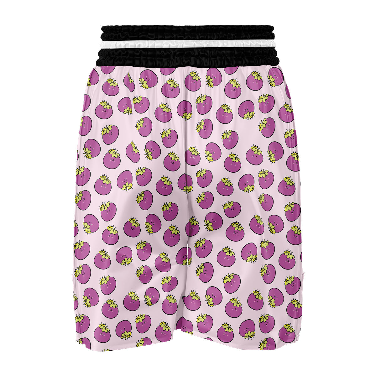 Cute Mangosteen Purple Print Pattern Boxing Shorts-grizzshop