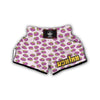 Cute Mangosteen Purple Print Pattern Muay Thai Boxing Shorts-grizzshop