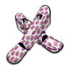 Cute Mangosteen Purple Print Pattern Muay Thai Shin Guards-grizzshop