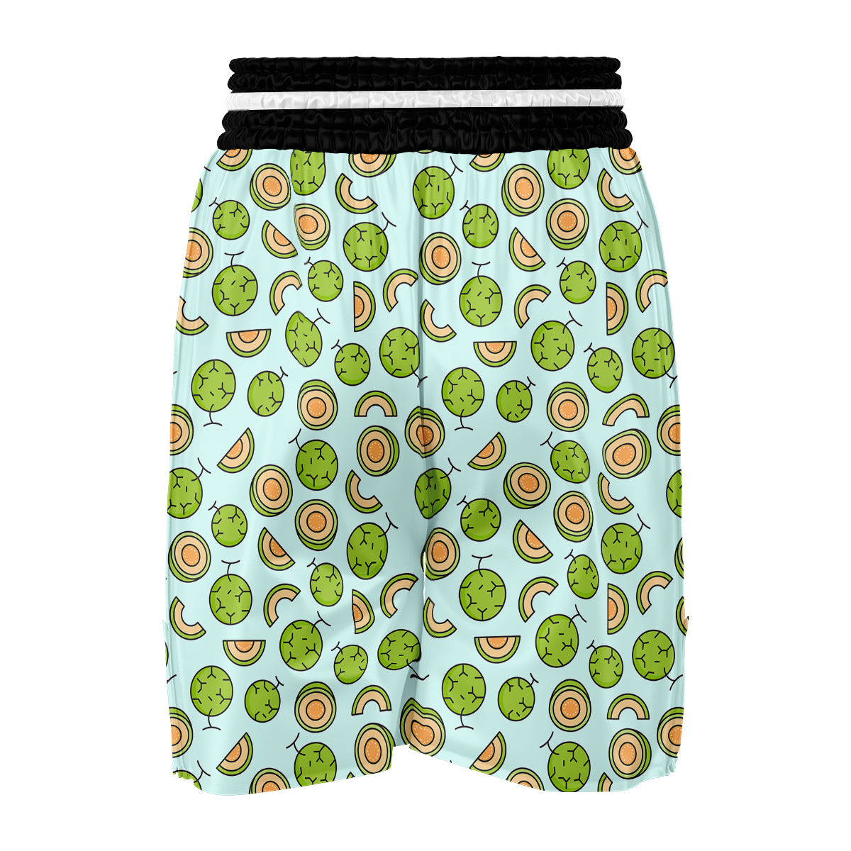Cute Melon Print Pattern Boxing Shorts-grizzshop