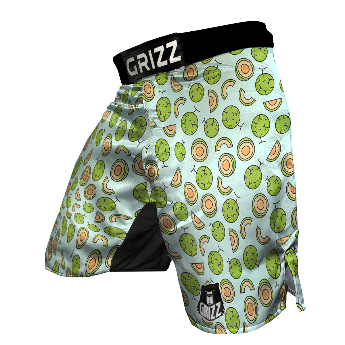 Cute Melon Print Pattern MMA Shorts-grizzshop