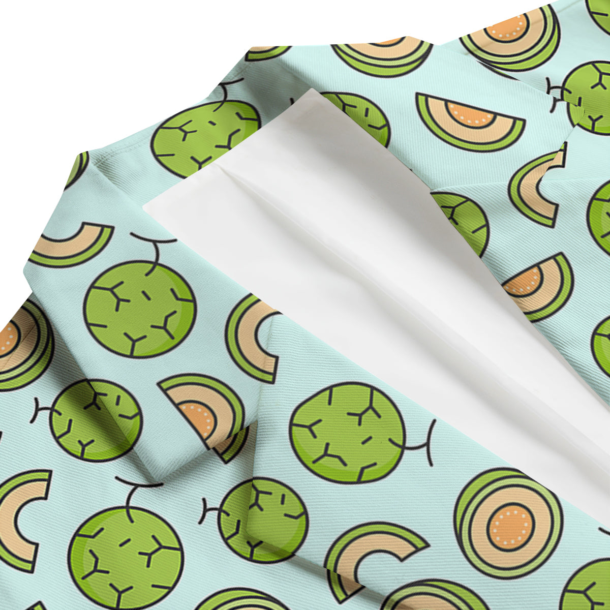 Cute Melon Print Pattern Men's Blazer-grizzshop