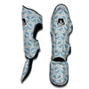 Cute Milk Blue Print Pattern Muay Thai Shin Guards-grizzshop