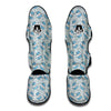 Cute Milk Blue Print Pattern Muay Thai Shin Guards-grizzshop