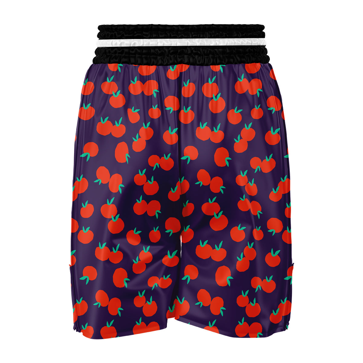 Cute Mini Red Tomato Print Pattern Boxing Shorts-grizzshop