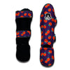 Cute Mini Red Tomato Print Pattern Muay Thai Shin Guards-grizzshop