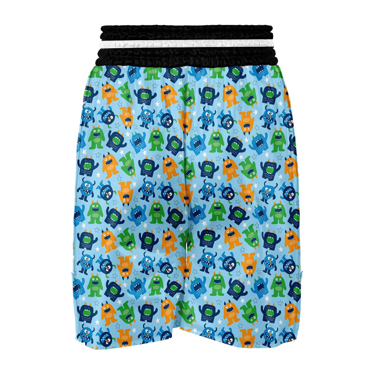 Cute Monster Print Pattern Boxing Shorts-grizzshop