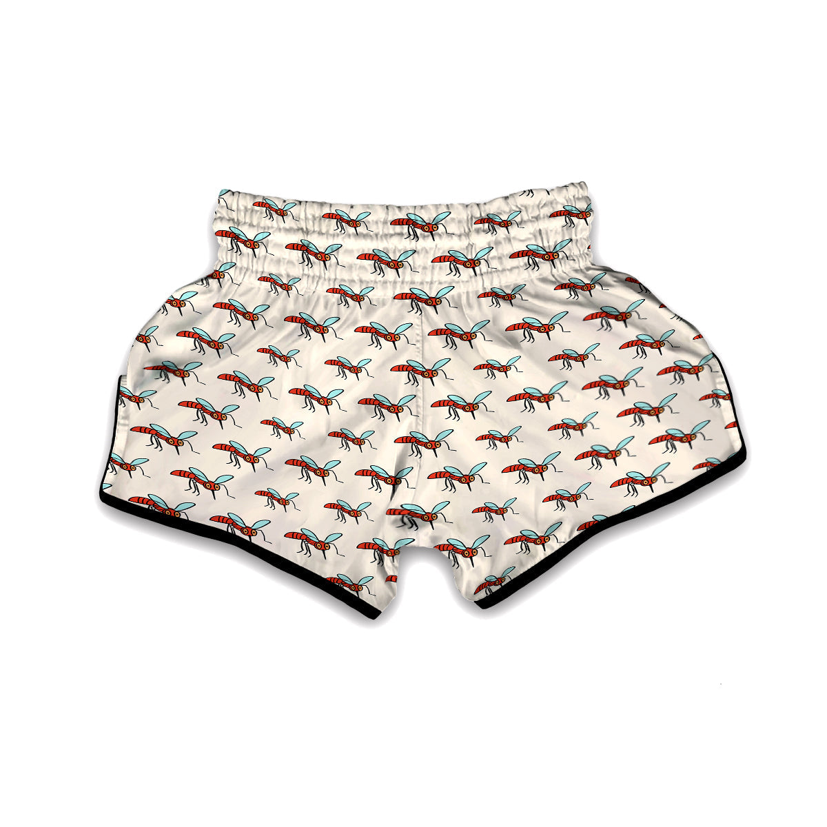 Cute Mosquito Print Pattern Muay Thai Boxing Shorts-grizzshop