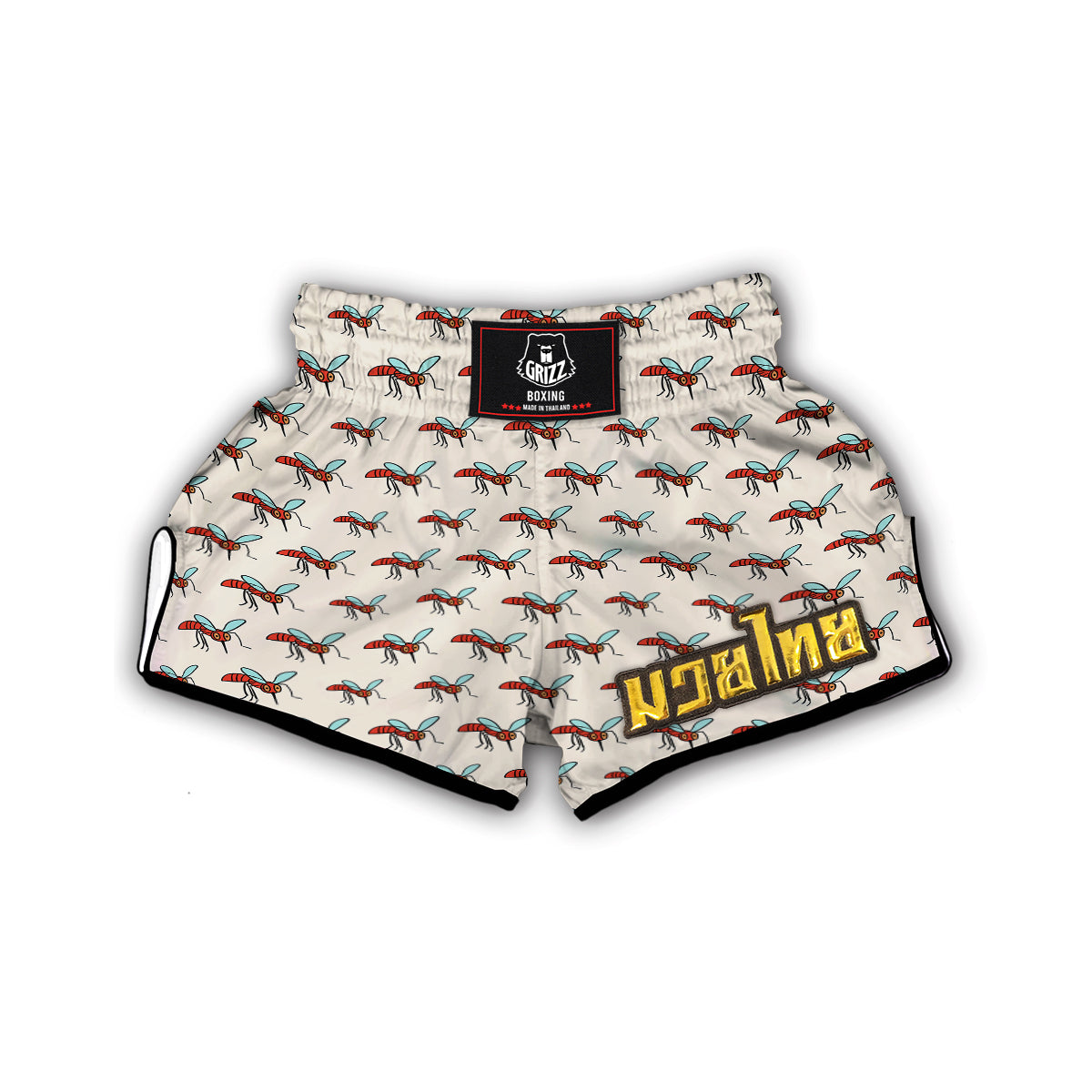 Cute Mosquito Print Pattern Muay Thai Boxing Shorts-grizzshop