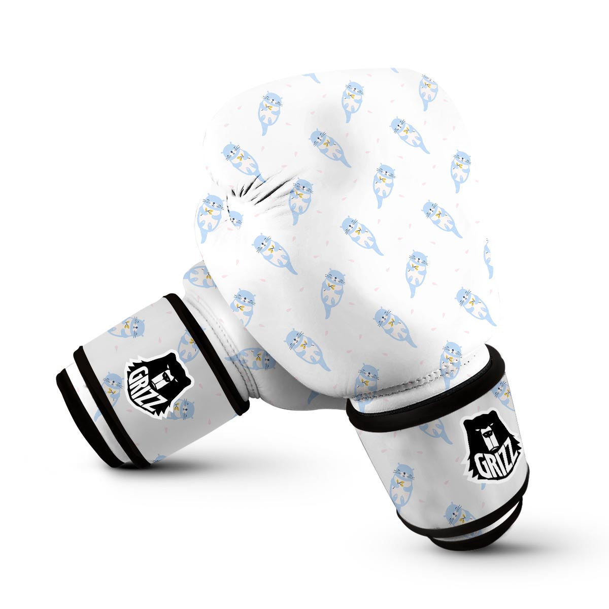 Cute Otter Pattern Print Boxing Gloves-grizzshop
