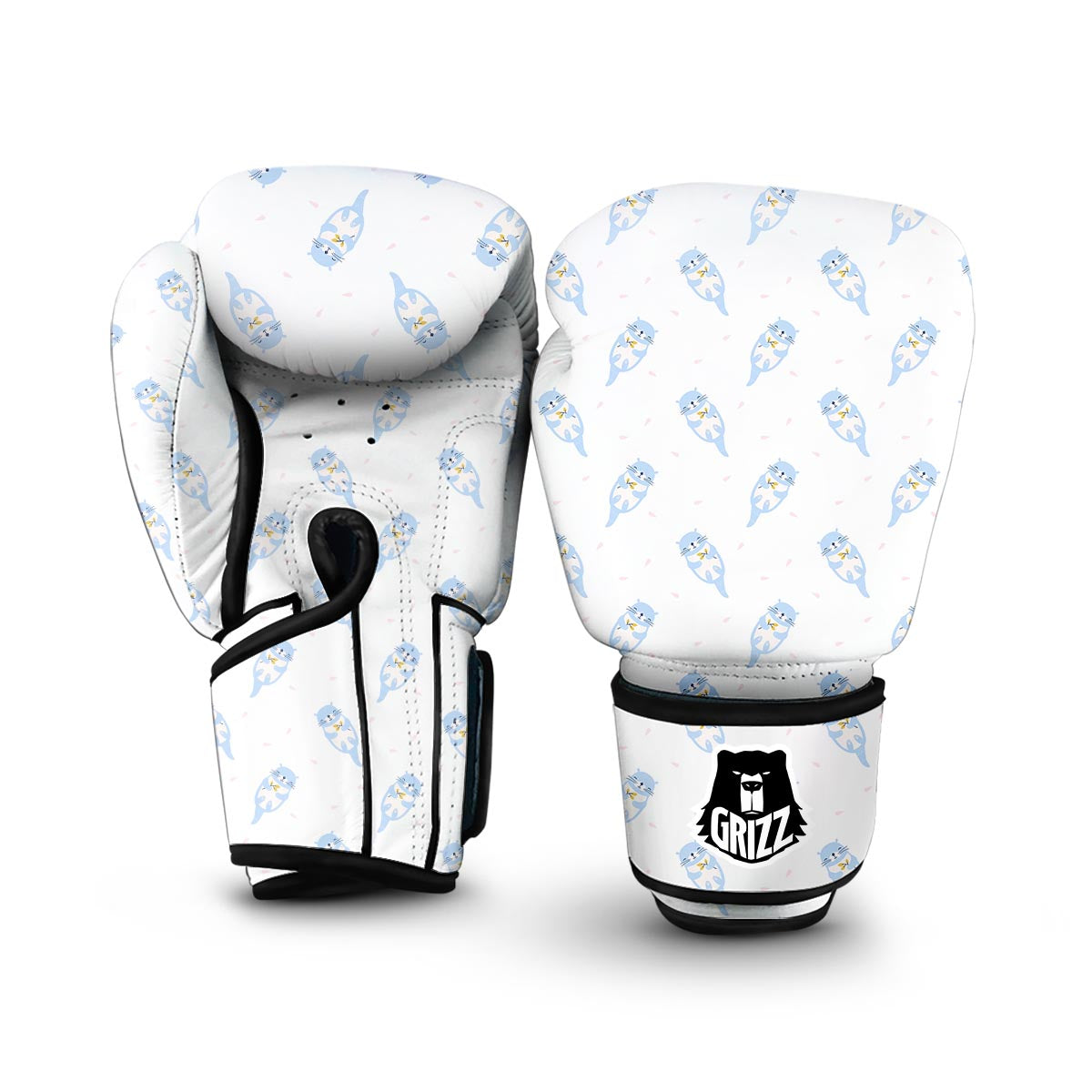 Cute Otter Pattern Print Boxing Gloves-grizzshop