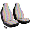 Cute Peace Symbol And Daisy Print Pattern Car Seat Covers-grizzshop