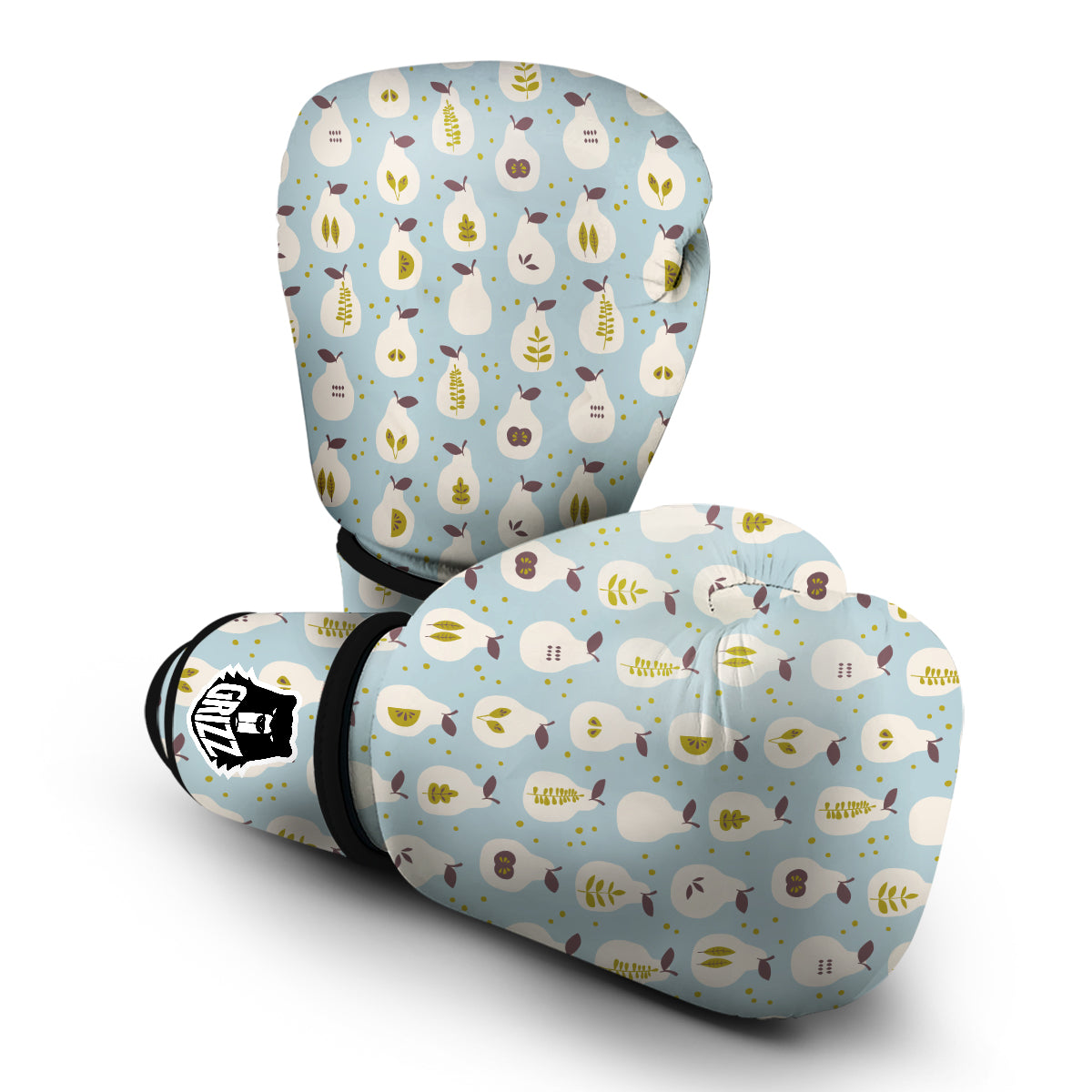 Cute Pear Print Pattern Boxing Gloves-grizzshop