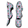 Cute Pink And Blue Ferret Print Pattern Muay Thai Shin Guards-grizzshop