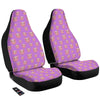 Cute Pink Pig Face Emoji Print Pattern Car Seat Covers-grizzshop